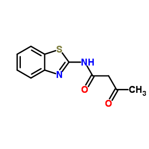 N-(2-苯并噻唑)-乙酰乙酰胺結(jié)構(gòu)式_4692-94-8結(jié)構(gòu)式
