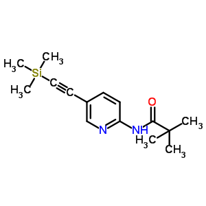 2,2-Dimethyl-N-(5-trimethylsilanylethynyl-pyridin-2-yl)-propionamideStructure,470463-43-5Structure 2,2-Dimethyl-N-(5-trimethylsilanylethynyl-pyridin-2-yl)-propionamide Structure,470463-43-5Structure
