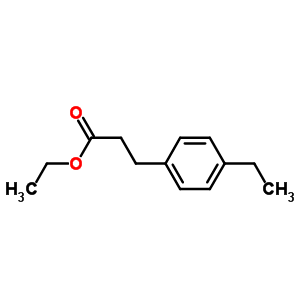 3-(4-乙基-苯基)-丙酸乙酯結(jié)構(gòu)式_488814-80-8結(jié)構(gòu)式