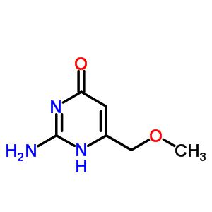 (9ci)-2-氨基-6-(甲氧基甲基)-4(1H)-嘧啶酮結構式_494202-82-3結構式