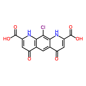 Pyrido(3,2-g)quinoline-2,8-dicarboxylic acid, 10-chloro-1,4,6,9-tetrahydro-4,6-dioxo-Structure,49635-52-1Structure Pyrido(3,2-g)quinoline-2,8-dicarboxylic acid, 10-chloro-1,4,6,9-tetrahydro-4,6-dioxo- Structure,49635-52-1Structure