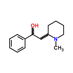 2-(1-Methyl-2-piperidyl)-1-phenyl-ethanolStructure,497-89-2Structure 2-(1-Methyl-2-piperidyl)-1-phenyl-ethanol Structure,497-89-2Structure