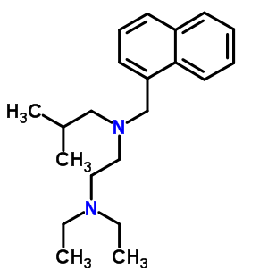 N,n-diethyl-n’-(2-methylpropyl)-n’-(1-naphthalenylmethyl)-1,2-ethanediamineStructure,50341-73-6Structure N,n-diethyl-n’-(2-methylpropyl)-n’-(1-naphthalenylmethyl)-1,2-ethanediamine Structure,50341-73-6Structure
