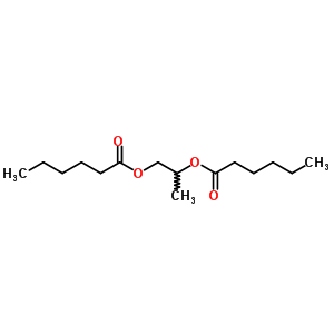 Propylene glycol dicaproateStructure,50343-36-7Structure Propylene glycol dicaproate Structure,50343-36-7Structure