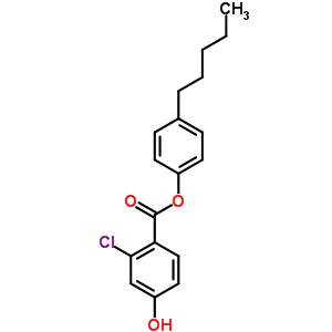 2-Chloro-4-hydroxybenzoic acid 4-pentylphenyl esterStructure,50687-71-3Structure 2-Chloro-4-hydroxybenzoic acid 4-pentylphenyl ester Structure,50687-71-3Structure