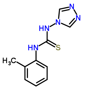 Thiourea, n-(2-methylphenyl)-n-4h-1,2,4-triazol-4-yl-Structure,5102-33-0Structure Thiourea, n-(2-methylphenyl)-n-4h-1,2,4-triazol-4-yl- Structure,5102-33-0Structure