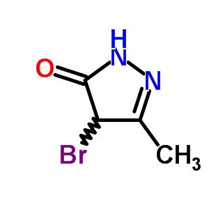 4-Bromo-5-methyl-2,4-dihydropyrazol-3-oneStructure,51395-52-9Structure 4-Bromo-5-methyl-2,4-dihydropyrazol-3-one Structure,51395-52-9Structure