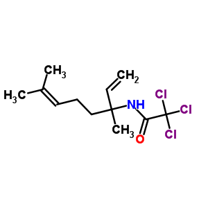 2,2,2-Trichloro-n-(1,5-dimethyl-1-vinyl-4-hexenyl)acetamideStructure,51479-78-8Structure 2,2,2-Trichloro-n-(1,5-dimethyl-1-vinyl-4-hexenyl)acetamide Structure,51479-78-8Structure