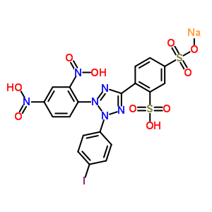 2-(4-碘苯基)-3-(2,4-二硝基苯基)-5-(2,4-二硫苯基)-2H-四唑鈉結(jié)構(gòu)式_515111-36-1結(jié)構(gòu)式