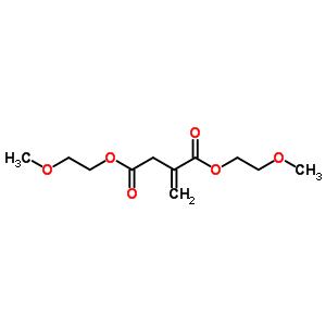 Bis(2-methoxyethyl) 2-methylidenebutanedioateStructure,51855-82-4Structure Bis(2-methoxyethyl) 2-methylidenebutanedioate Structure,51855-82-4Structure