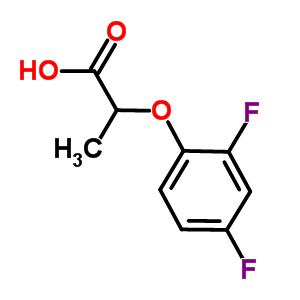 2-(2,4-Difluorophenoxy)propanoic acidStructure,52043-21-7Structure 2-(2,4-Difluorophenoxy)propanoic acid Structure,52043-21-7Structure