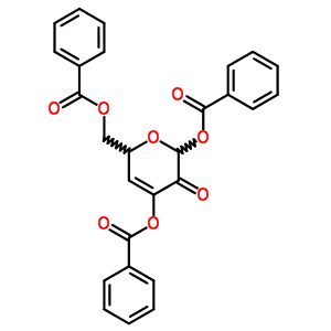 (2r-反式)-(9ci)-2,4-雙(苯甲?；趸?-6-[(苯甲?；趸?甲基]-2H-吡喃-3(6h)-酮結(jié)構(gòu)式_52080-38-3結(jié)構(gòu)式