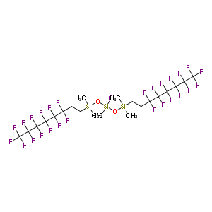 Bis((tridecafluoro-1,1,2,2-tetrahydrooctyl)dimethylsiloxy)methylchlorosilane Structure,521069-01-2Structure