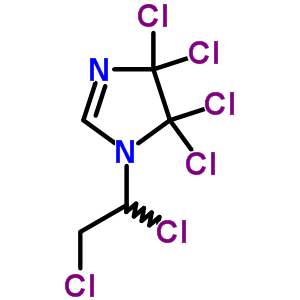 4,4,5,5-Tetrachloro-1-(1,2-dichloroethyl)imidazoleStructure,5214-74-4Structure 4,4,5,5-Tetrachloro-1-(1,2-dichloroethyl)imidazole Structure,5214-74-4Structure