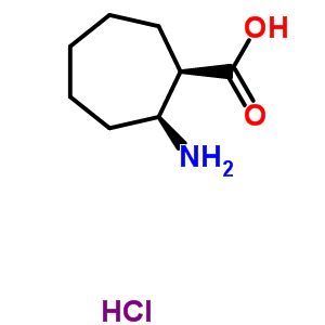 (1R,2s)-(-)-2-aminocycloheptanecarboxylic acid hydrochlorideStructure,522644-07-1Structure (1R,2s)-(-)-2-aminocycloheptanecarboxylic acid hydrochloride Structure,522644-07-1Structure