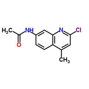 N-(2-氯-4-甲基-喹啉-7-基)乙酰胺結構式_52507-64-9結構式