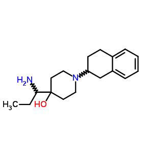4-(1-Aminopropyl)-1-(1,2,3,4-tetrahydronaphthalen-2-yl)piperidin-4-olStructure,52664-16-1Structure 4-(1-Aminopropyl)-1-(1,2,3,4-tetrahydronaphthalen-2-yl)piperidin-4-ol Structure,52664-16-1Structure