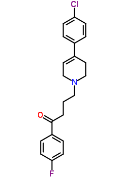 4(4-Chlorophenyl)-1-(4-(4-fluorophenyl)-4-oxobutyl)-1,2,3,6-tetrahydropyridine hydrochlorideStructure,52669-92-8Structure 4(4-Chlorophenyl)-1-(4-(4-fluorophenyl)-4-oxobutyl)-1,2,3,6-tetrahydropyridine hydrochloride Structure,52669-92-8Structure