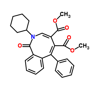 Dimethyl 2-cyclohexyl-1,2-dihydro-1-oxo-6-phenyl-2-benzazocine-4, 5-dicarboxylateStructure,52731-29-0Structure Dimethyl 2-cyclohexyl-1,2-dihydro-1-oxo-6-phenyl-2-benzazocine-4, 5-dicarboxylate Structure,52731-29-0Structure