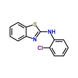 N-(2-氯苯基)-1,3-苯并噻唑-2-胺結(jié)構(gòu)式_53088-07-6結(jié)構(gòu)式