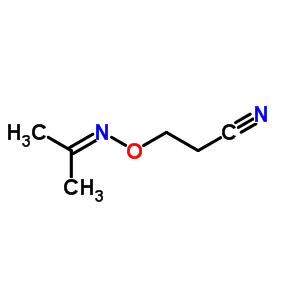3-(Propan-2-ylideneamino)oxypropanenitrileStructure,5331-54-4Structure 3-(Propan-2-ylideneamino)oxypropanenitrile Structure,5331-54-4Structure