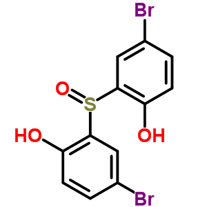 4-Bromo-2-(5-bromo-2-hydroxy-phenyl)sulfinyl-phenolStructure,53347-31-2Structure 4-Bromo-2-(5-bromo-2-hydroxy-phenyl)sulfinyl-phenol Structure,53347-31-2Structure
