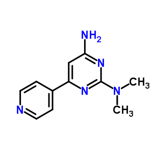 2,4-Pyrimidinediamine,n2,n2-dimethyl-6-(4-pyridinyl)-Structure,53434-95-0Structure 2,4-Pyrimidinediamine,n2,n2-dimethyl-6-(4-pyridinyl)- Structure,53434-95-0Structure