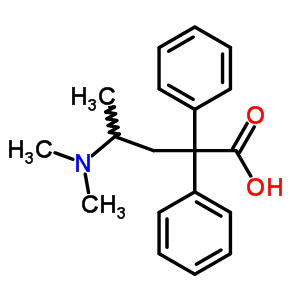 4-Dimethylamino-2,2-diphenylvaleric acidStructure,5348-94-7Structure 4-Dimethylamino-2,2-diphenylvaleric acid Structure,5348-94-7Structure