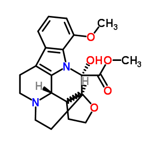 (3S,16s)-17alpha,21-epoxy-14,15-dihydro-14alpha-hydroxy-12-methoxyeburnamenine-14-carboxylic acid methyl esterStructure,53492-09-4Structure (3S,16s)-17alpha,21-epoxy-14,15-dihydro-14alpha-hydroxy-12-methoxyeburnamenine-14-carboxylic acid methyl ester Structure,53492-09-4Structure