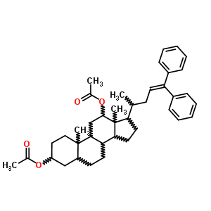 3,12-Diacetoxy-bis-nor-cholanyldiphenylethyleneStructure,53608-88-1Structure 3,12-Diacetoxy-bis-nor-cholanyldiphenylethylene Structure,53608-88-1Structure