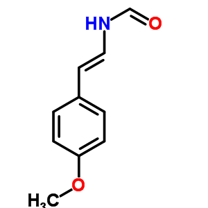 N-(4-甲氧基苯乙烯)甲酰胺結(jié)構(gòu)式_53643-53-1結(jié)構(gòu)式