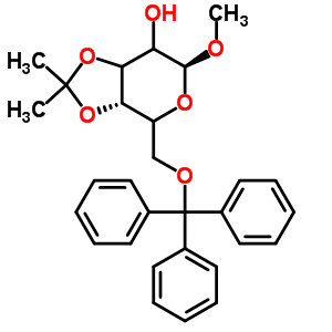 Methyl 3,4-o-isopropylidene-6-o-trityl-alpha-d-galactopyranosideStructure,53685-07-7Structure Methyl 3,4-o-isopropylidene-6-o-trityl-alpha-d-galactopyranoside Structure,53685-07-7Structure