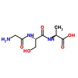 H-gly-ser-ala-oh結(jié)構(gòu)式_53843-93-9結(jié)構(gòu)式