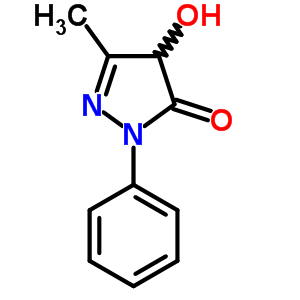 4-Hydroxy-5-methyl-2-phenyl-4h-pyrazol-3-oneStructure,5393-61-3Structure 4-Hydroxy-5-methyl-2-phenyl-4h-pyrazol-3-one Structure,5393-61-3Structure