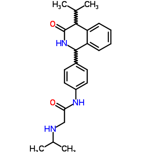 4-(4-異丙基-3-氧代-1,2,3,4-四氫異喹啉-1-基)-2-(丙基氨基)乙酰苯胺結(jié)構(gòu)式_54087-41-1結(jié)構(gòu)式