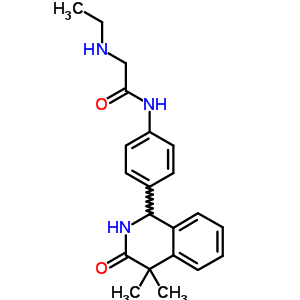 Acetamide, 2-(ethylamino)-n-(4-(1,2,3,4-tetrahydro-4,4-dimethyl-3-oxo-1-isoquinolinyl)phenyl)-Structure,54087-43-3Structure Acetamide, 2-(ethylamino)-n-(4-(1,2,3,4-tetrahydro-4,4-dimethyl-3-oxo-1-isoquinolinyl)phenyl)- Structure,54087-43-3Structure