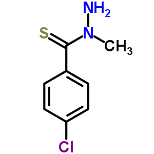 4-氯-N-甲基-苯羰基硫代肼結(jié)構(gòu)式_54214-50-5結(jié)構(gòu)式