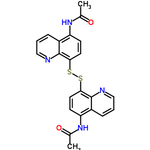 Acetamide,n,n-(dithiodi-8,5-quinolinediyl)bis-(9ci)Structure,5429-79-8Structure Acetamide,n,n-(dithiodi-8,5-quinolinediyl)bis-(9ci) Structure,5429-79-8Structure