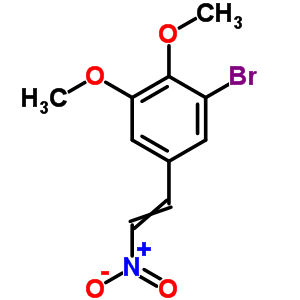 Benzene, 1-bromo-2,3-dimethoxy-5-(2-nitroethenyl)-Structure,54291-90-6Structure Benzene, 1-bromo-2,3-dimethoxy-5-(2-nitroethenyl)- Structure,54291-90-6Structure