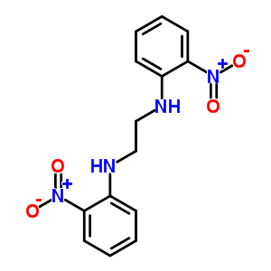 N,N-雙(2-硝基苯基)乙烷-1,2-二胺結(jié)構(gòu)式_5431-37-8結(jié)構(gòu)式