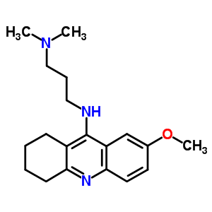 N(1)-(7-甲氧基-1,2,3,4-四氫-9-吖啶)-N(3),N(3)-二甲基-1,3-丙二胺結(jié)構(gòu)式_5431-59-4結(jié)構(gòu)式