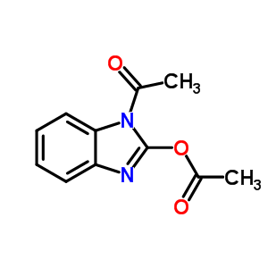 1-[2-(乙?；趸?-1H-苯并咪唑-1-基]-乙酮結(jié)構(gòu)式_5432-72-4結(jié)構(gòu)式