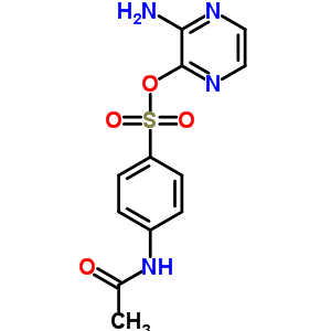 Benzenesulfonic acid,4-(acetylamino)-, 3-amino-2-pyrazinyl esterStructure,5433-27-2Structure Benzenesulfonic acid,4-(acetylamino)-, 3-amino-2-pyrazinyl ester Structure,5433-27-2Structure