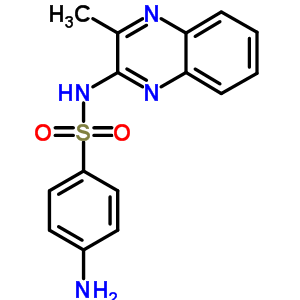 Benzenesulfonamide,4-amino-n-(3-methyl-2-quinoxalinyl)-Structure,5433-92-1Structure Benzenesulfonamide,4-amino-n-(3-methyl-2-quinoxalinyl)- Structure,5433-92-1Structure