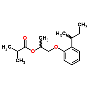 1-(2-Butan-2-ylphenoxy)propan-2-yl 2-methylpropanoateStructure,5436-82-8Structure 1-(2-Butan-2-ylphenoxy)propan-2-yl 2-methylpropanoate Structure,5436-82-8Structure