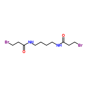 Propanamide,n,n-1,4-butanediylbis[3-bromo-Structure,54378-02-8Structure Propanamide,n,n-1,4-butanediylbis[3-bromo- Structure,54378-02-8Structure