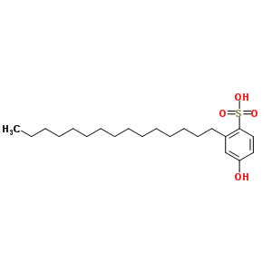 4-Hydroxy-2-pentadecyl-benzenesulfonic acidStructure,5439-26-9Structure 4-Hydroxy-2-pentadecyl-benzenesulfonic acid Structure,5439-26-9Structure