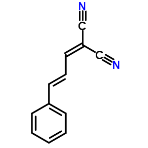 Propanedinitrile,2-(3-phenyl-2-propen-1-ylidene)-Structure,5439-39-4Structure Propanedinitrile,2-(3-phenyl-2-propen-1-ylidene)- Structure,5439-39-4Structure