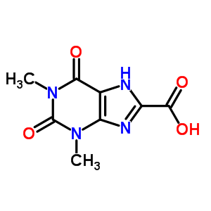 1,3-Dimethyl-2,6-dioxo-7h-purine-8-carboxylic acidStructure,5439-47-4Structure 1,3-Dimethyl-2,6-dioxo-7h-purine-8-carboxylic acid Structure,5439-47-4Structure