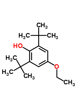 Phenol,2,6-bis(1,1-dimethylethyl)-4-ethoxy-Structure,5442-35-3Structure Phenol,2,6-bis(1,1-dimethylethyl)-4-ethoxy- Structure,5442-35-3Structure